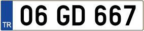 Trailer License Plate